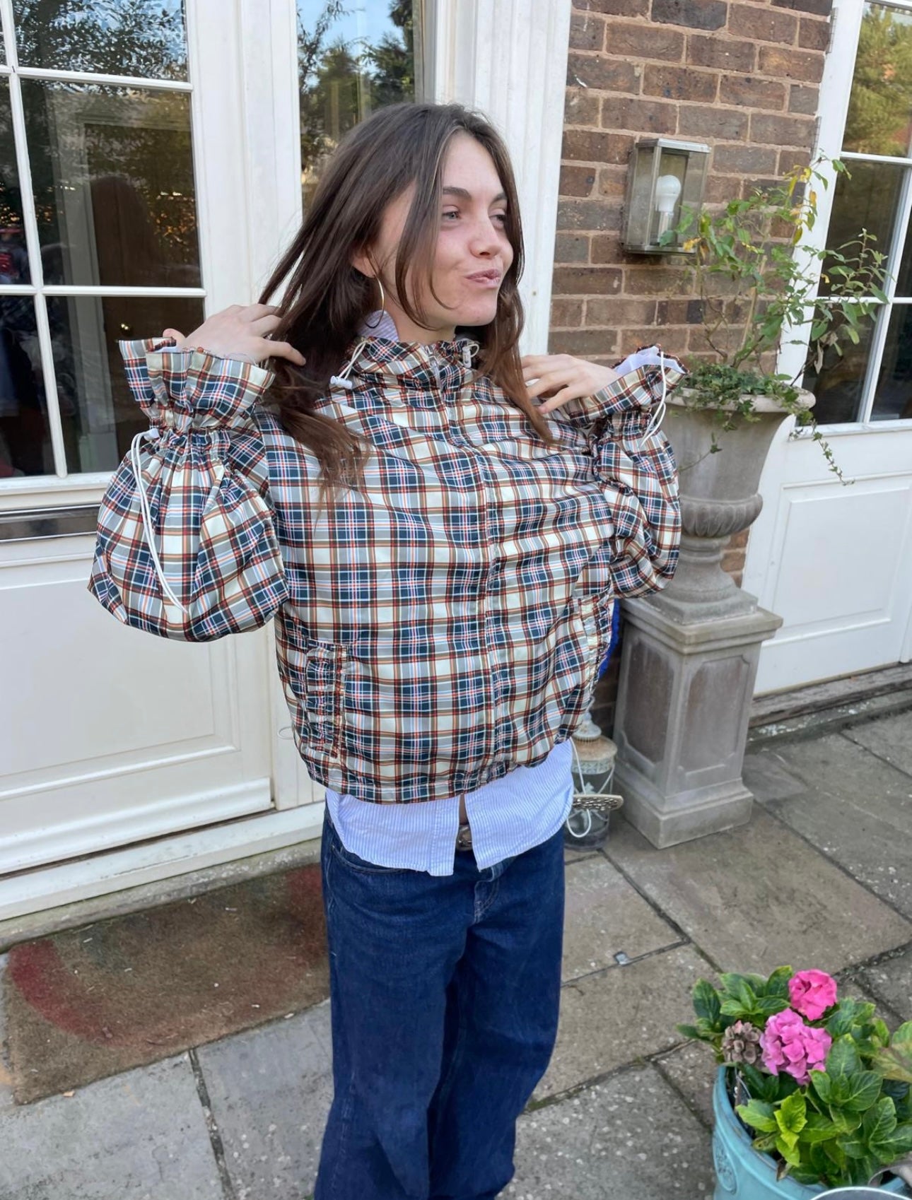 Bonnie waterproof Flared Windbreaker