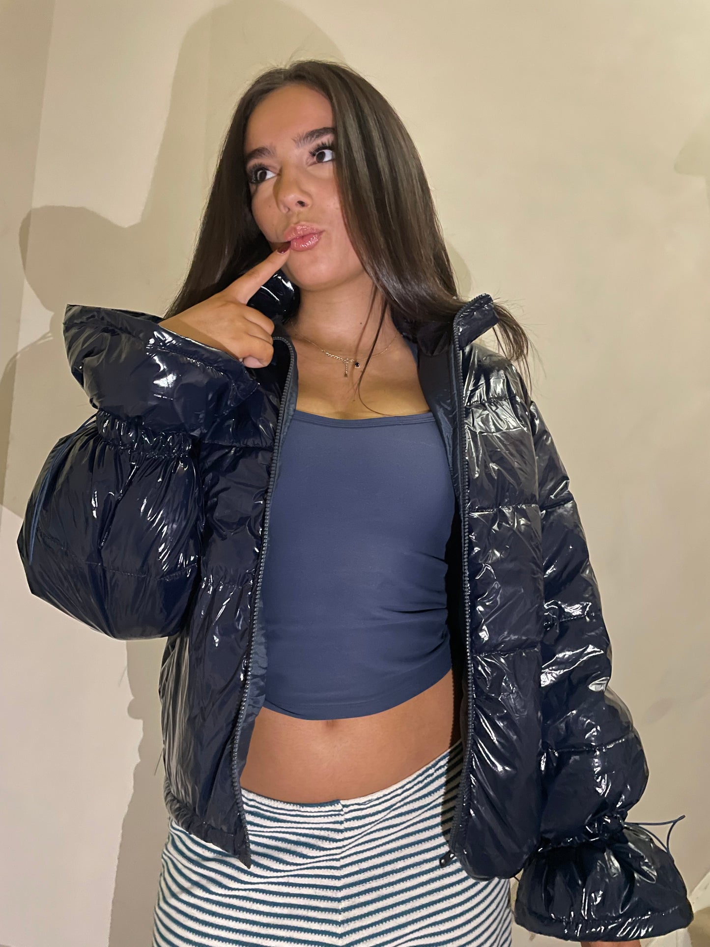 Cobalt Blue Flared Coat