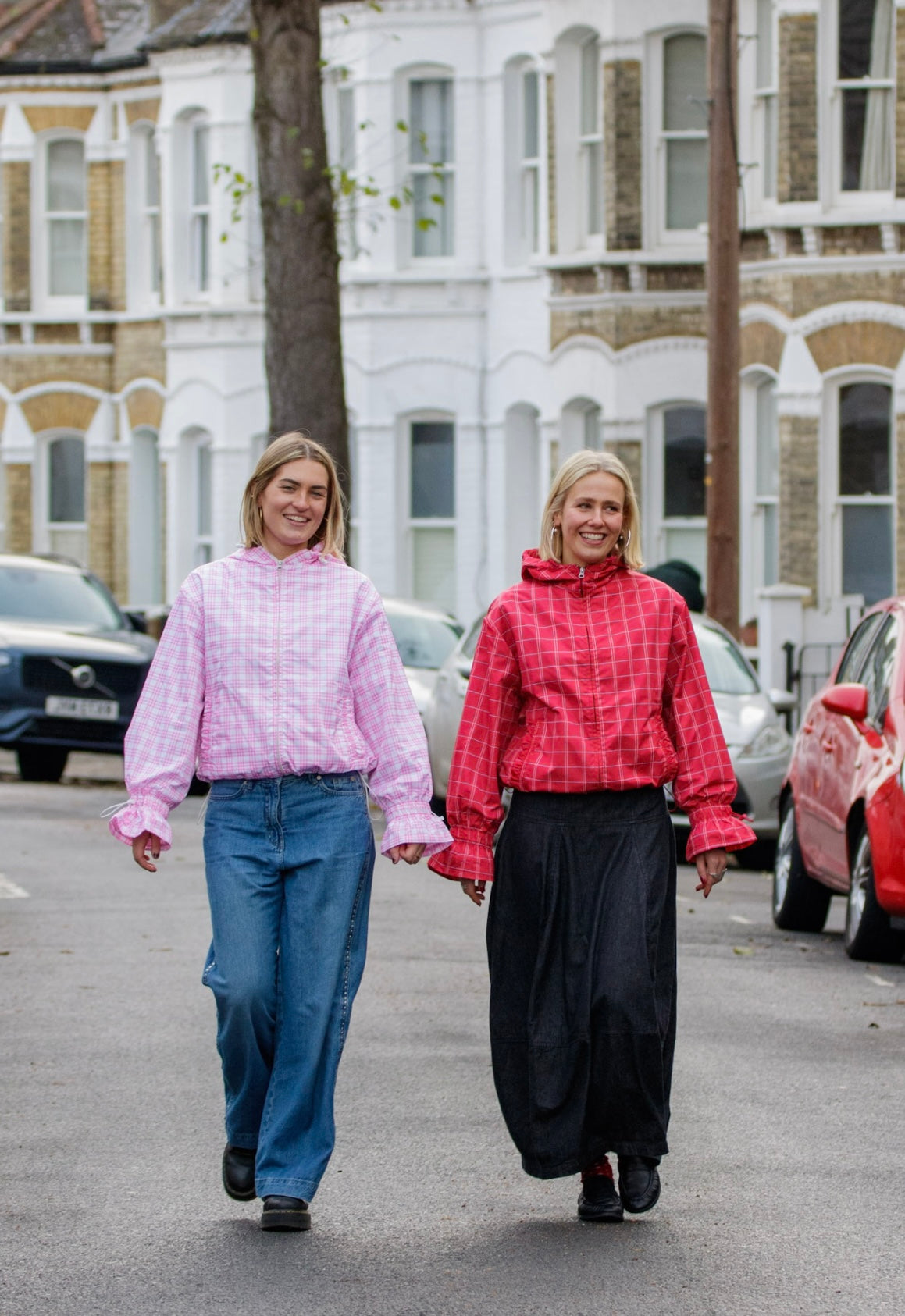 Valentines Oyster Pink Waterproof Flared Windbreaker