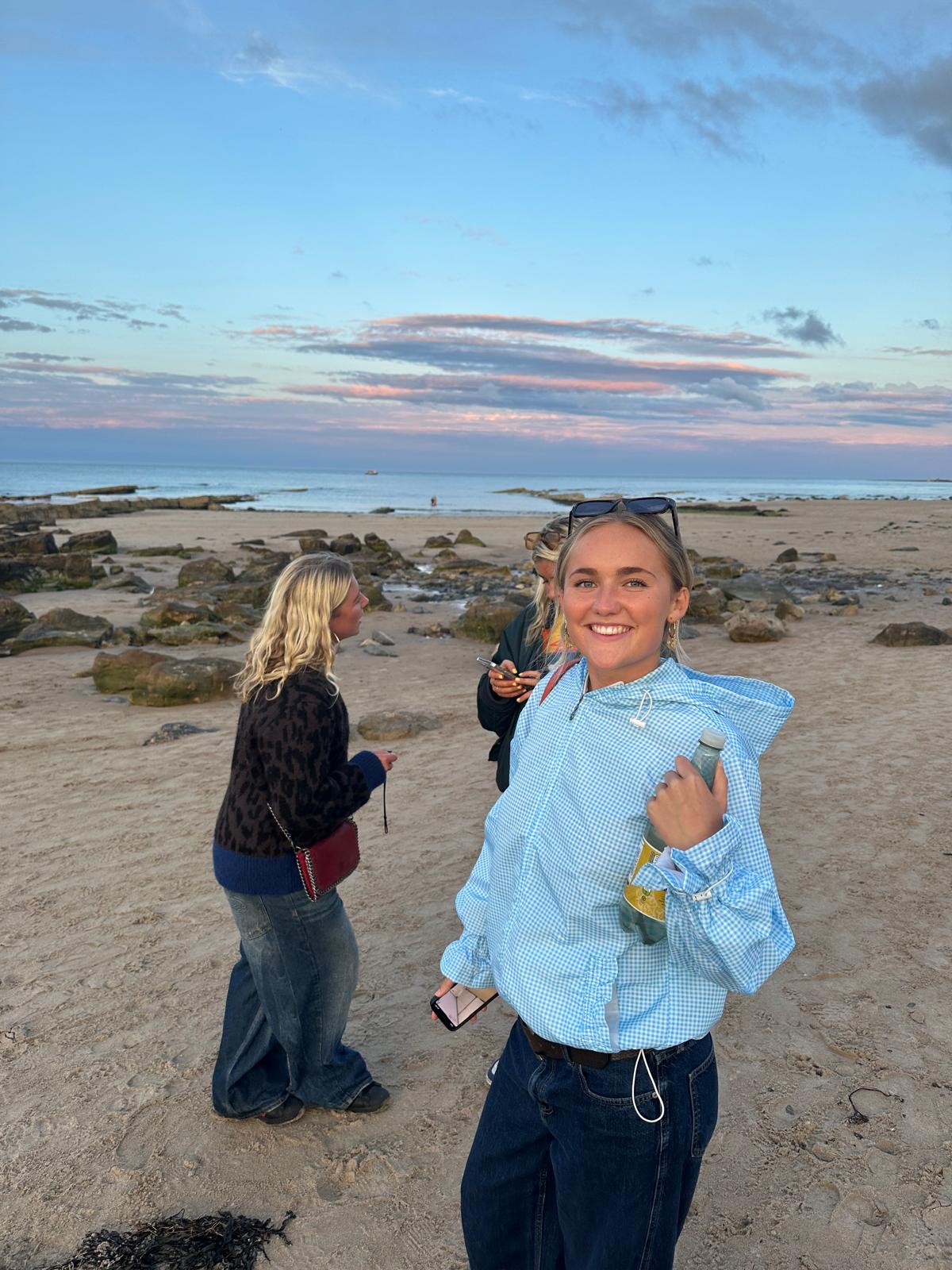 Baby blueeee flared Waterproof Windbreaker