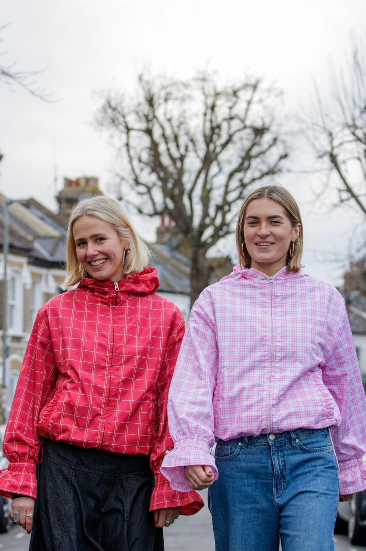 Valentines Oyster Pink Waterproof Flared Windbreaker