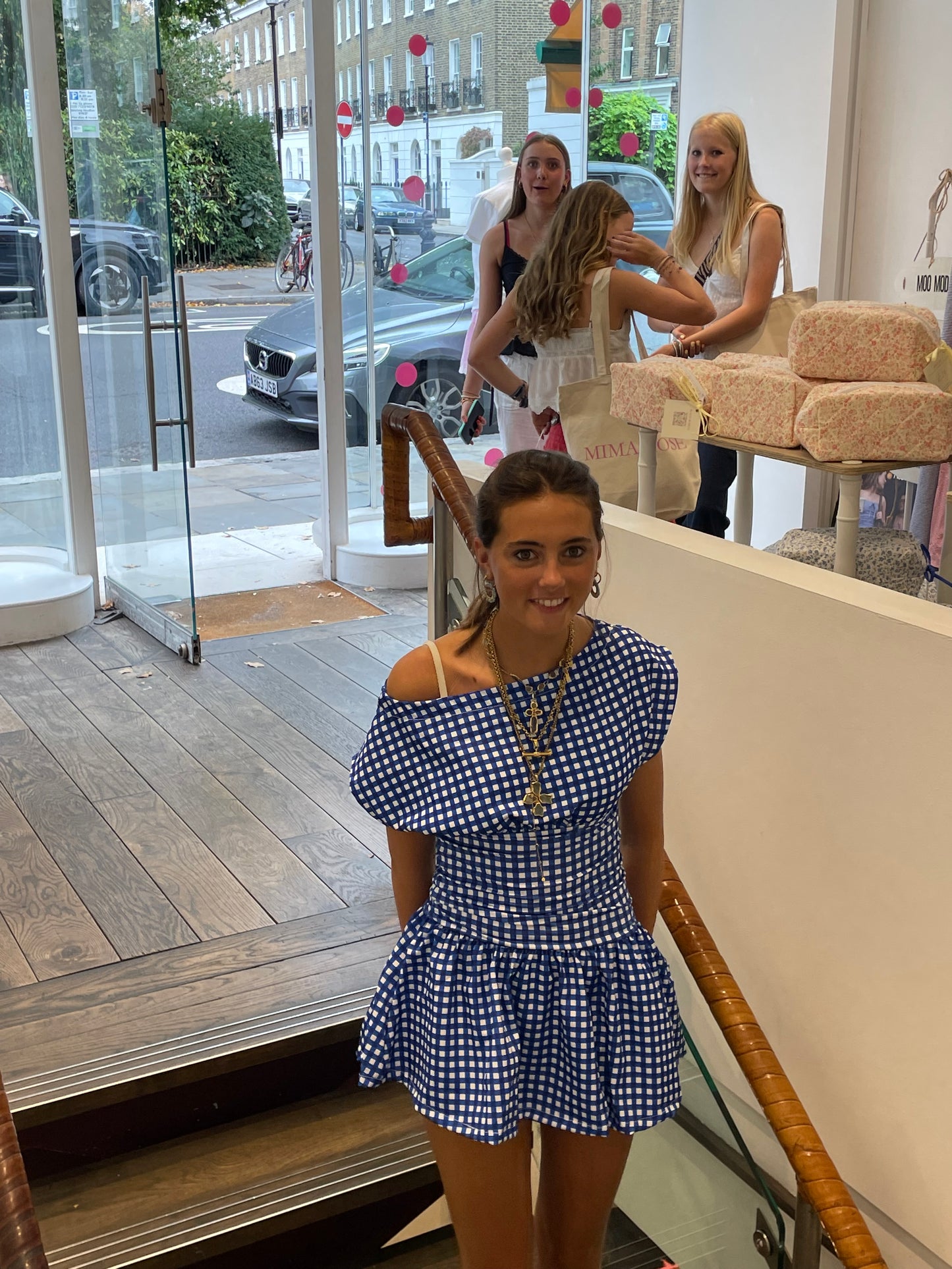 The mini Dress Cobolt Gingham preorder