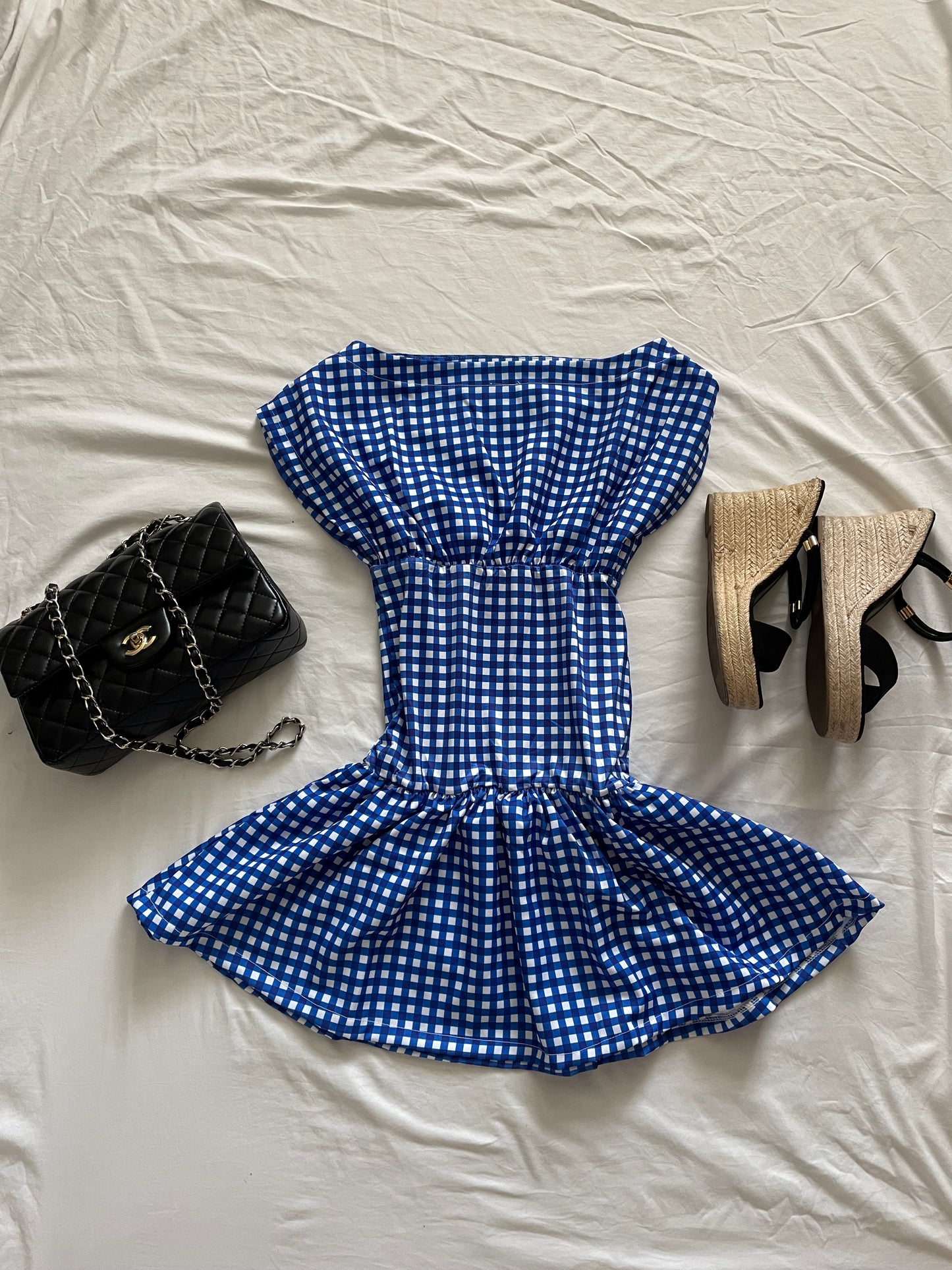 The mini Dress Cobolt Gingham preorder