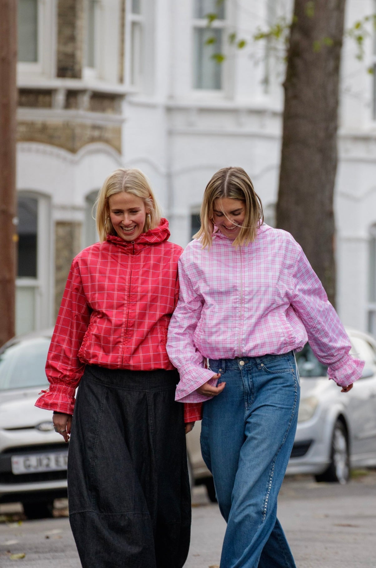 Valentines Oyster Pink Waterproof Flared Windbreaker