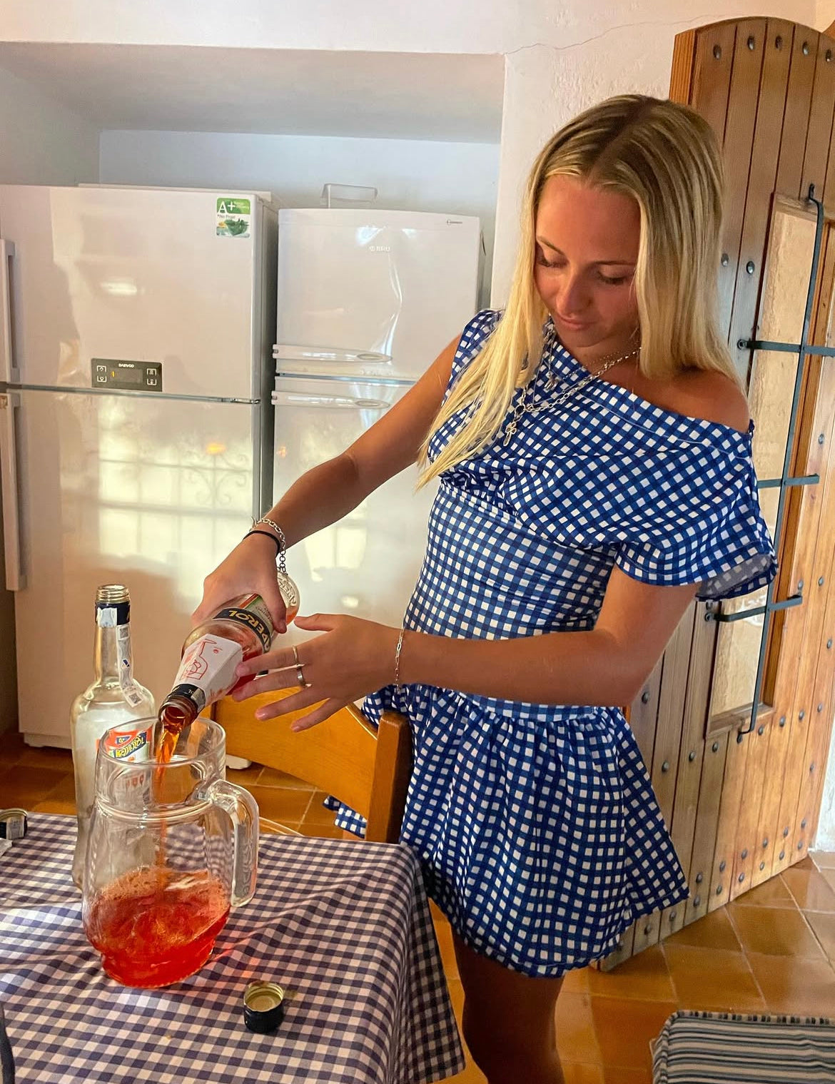 The mini Dress Cobolt Gingham preorder