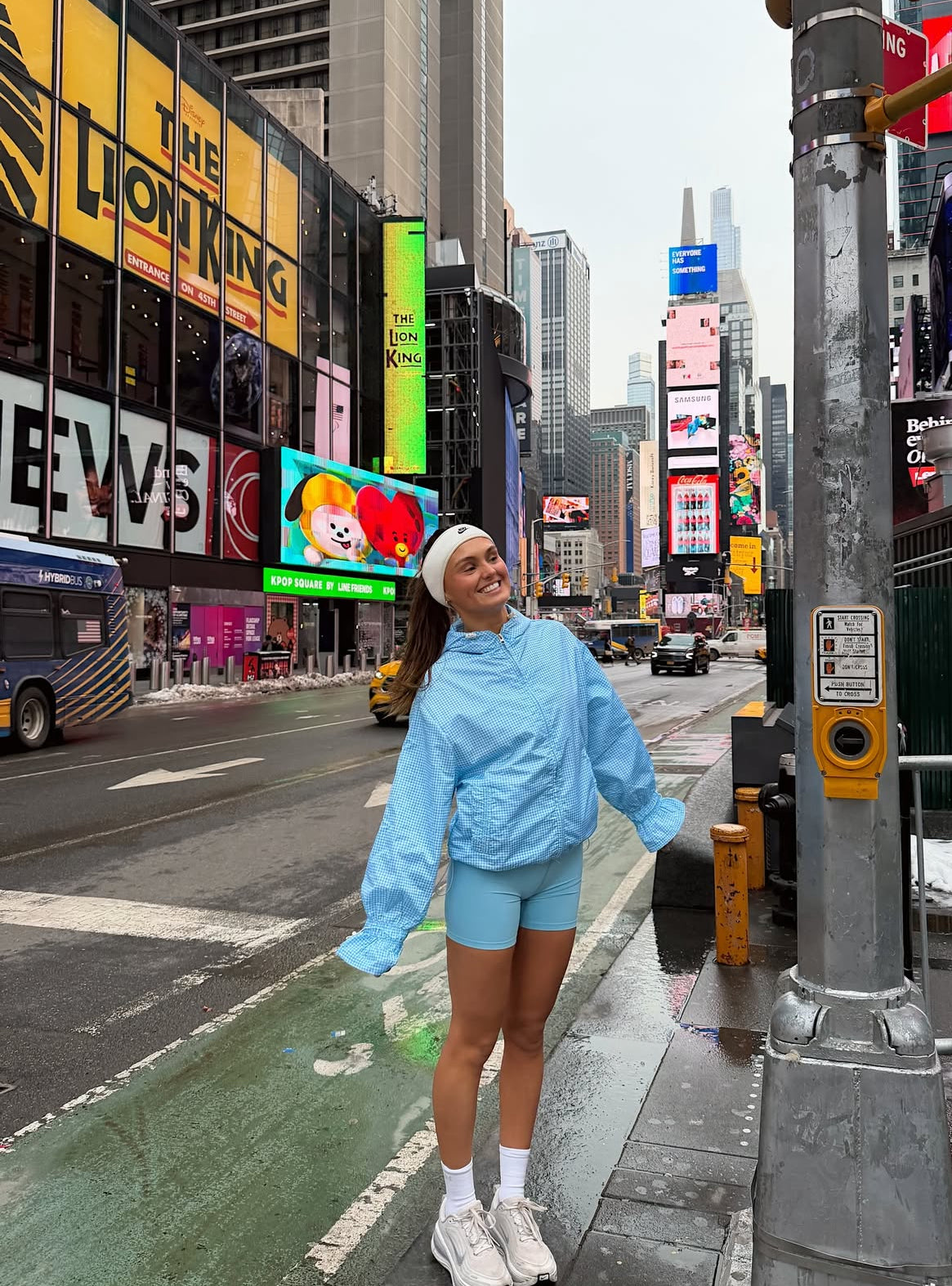 Baby blueeee flared Waterproof Windbreaker